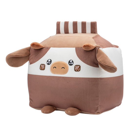 Russ 14-Inch Chocolate Milk Box Cow Plush