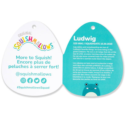 12-Inch Ludwig the Teal Frog with Mint Green Belly