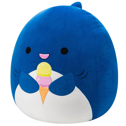 20-Inch Mav the Blue Shark Holding Ice Cream