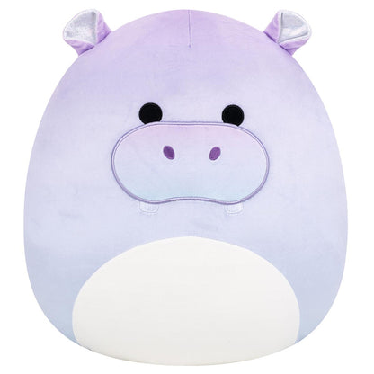 14-Inch Benedict the Purple Gradient Hippo with Sparkly Ears