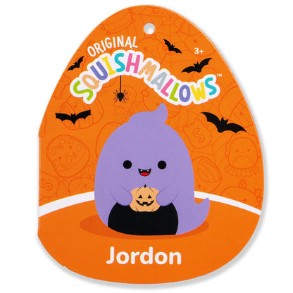 12-Inch Jordon the Purple Ghost Holding Jack O'Lantern
