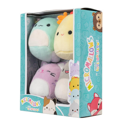 Micromallows 4-Pack - Gordon Shark, Tex Taco, Tabitha Cat, Irina Axolotl