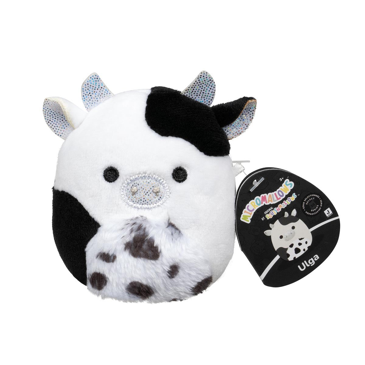 Micromallows Select Series 6-Pack - Ulga Cow, Mei Lien Honey Bear, Agnes Rose Ostrich, Jarik Dragon, Wyatt Frog, Rivka Cow