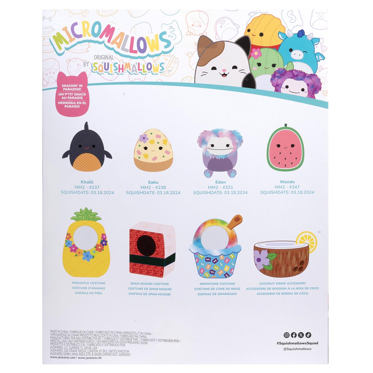 Micromallows Island Snack Machine Deluxe Accessory Set