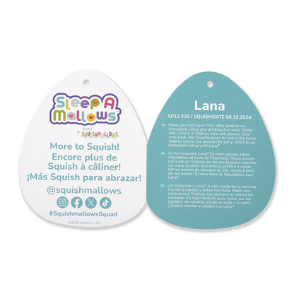 12-Inch Lana the Rainbow Lamb Sleepamallows