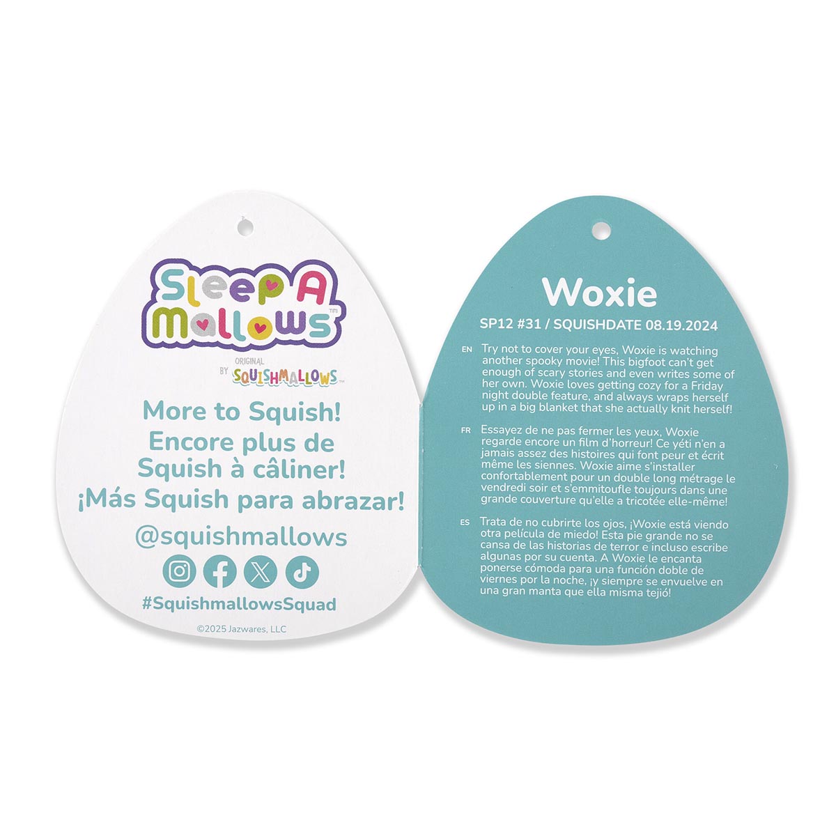 12-Inch Woxie the Magenta Bigfoot Sleepamallows