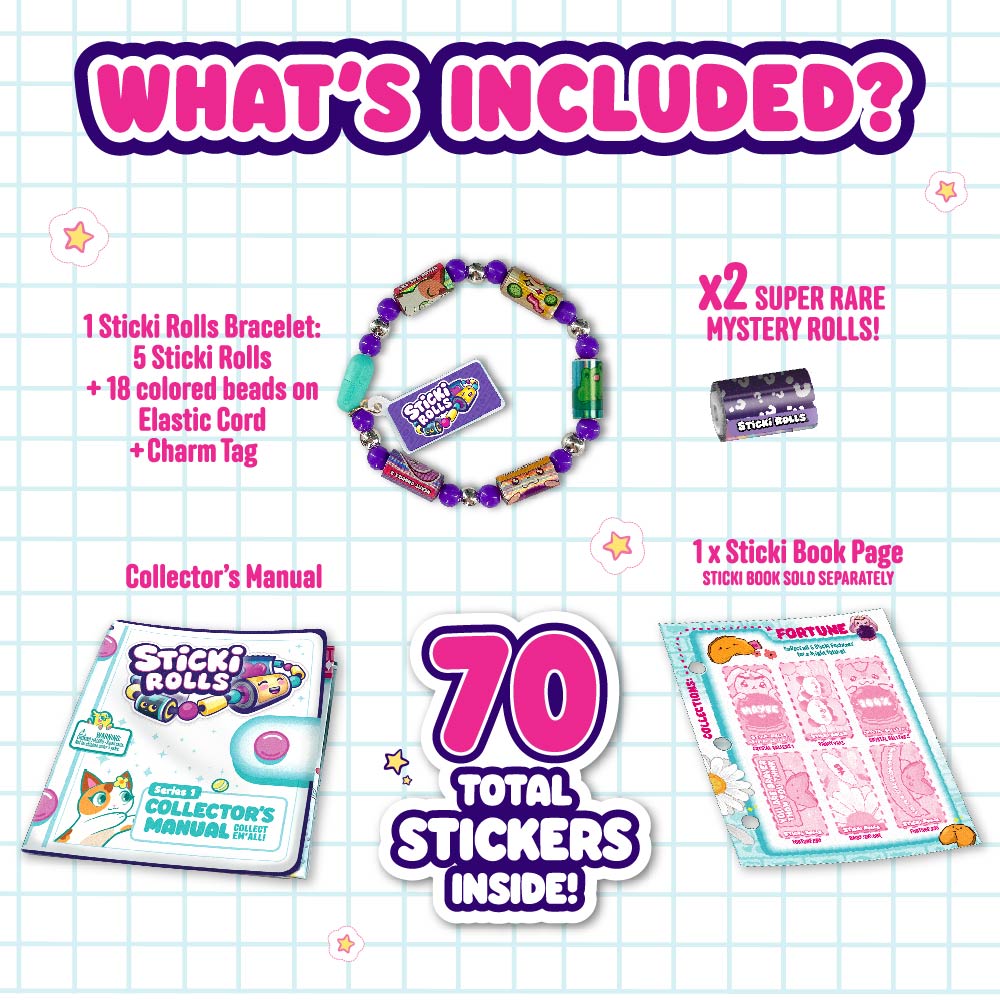 Sticki Rolls Sticki Book & Sticki Bands Bundle