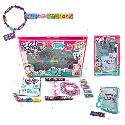 Sticki Rolls Sticki Station & Sticki Book Bundle