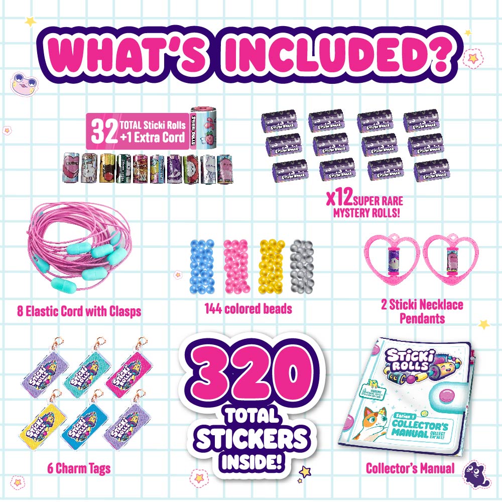 Sticki Rolls Sticki Station - Ultimate DIY Sticker Jewelry Kit