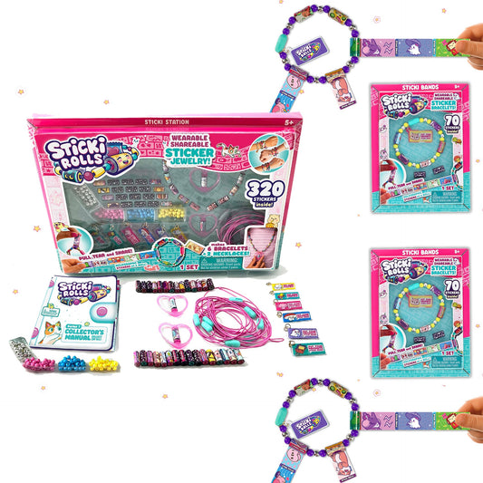 Sticki Rolls Sticki Station & Sticki Bands Bundle