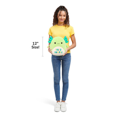 12-Inch Mipsy the Green Axolotl with “Feliz Cumple” Embroidery