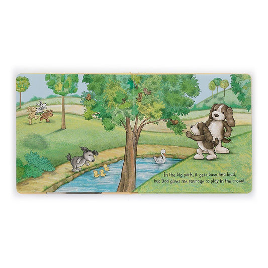 Jellycat Bashful Fudge Puppy My Dad and Me Book