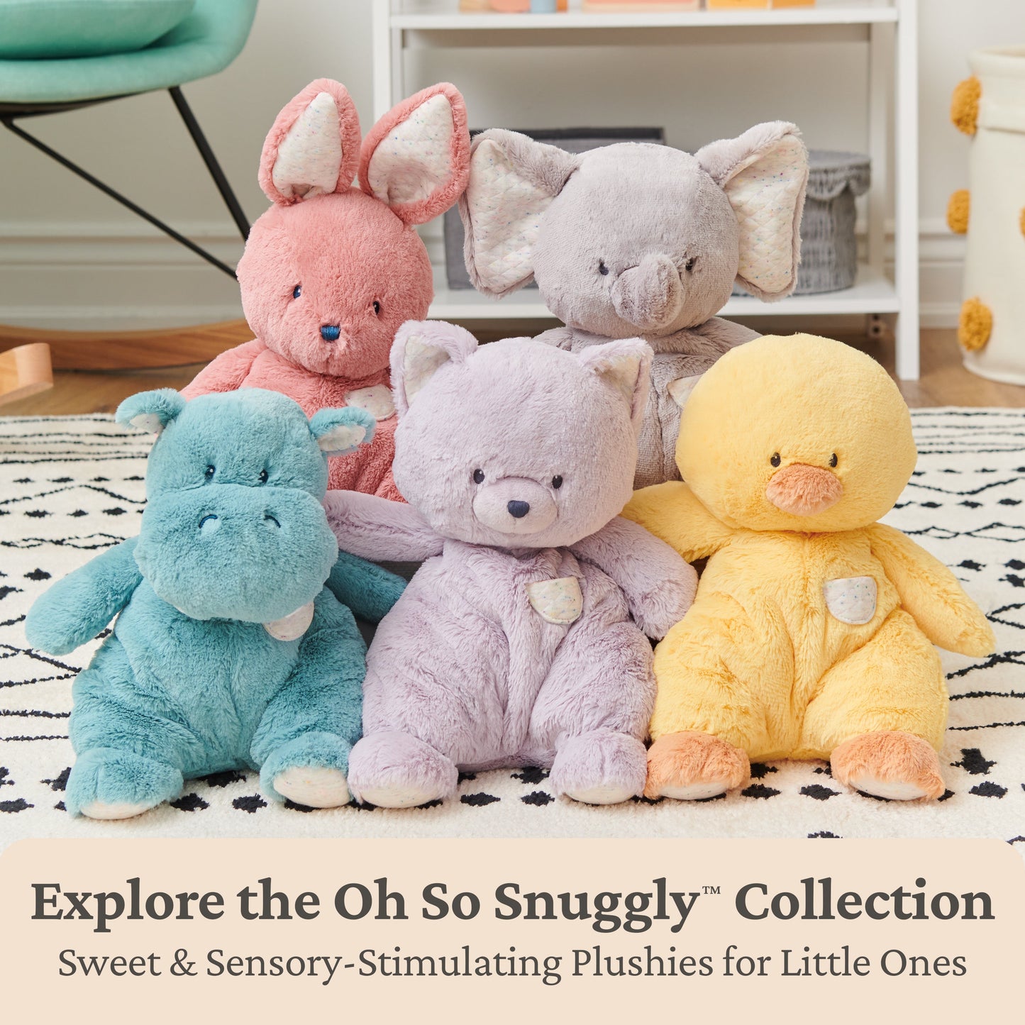 Oh So Snuggly Littles: Hippo, 7 in